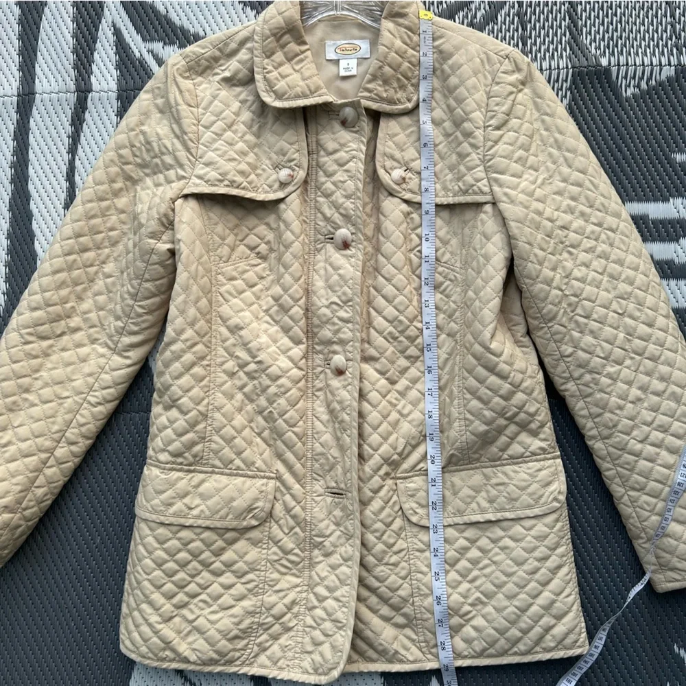 Talbots Quilted Beige Utility Jacket - Picture 8 of 10